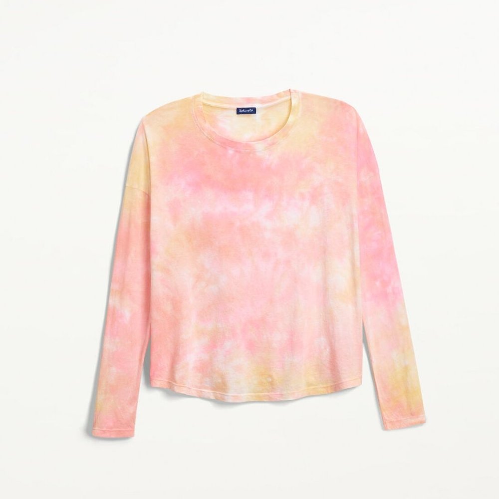 Splendid Sunbloom Tie Dye Long Sleeve Top